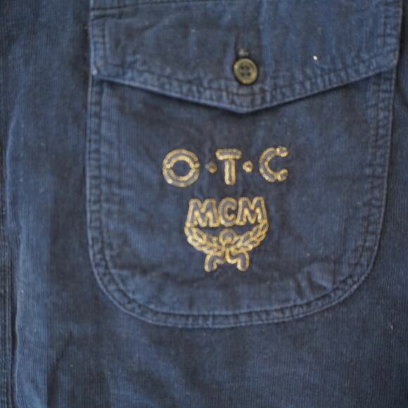 VTG OTC Over-the-Counter by MCM Crop Womens Medium Blue Corduroy Flap Pockets - Picture 4 of 10